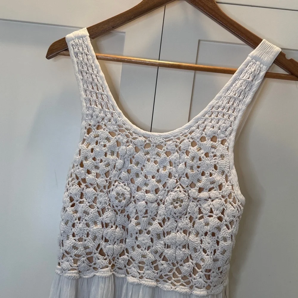 bishop + young White Crochet Maxi Dress - Picture 3 of 13